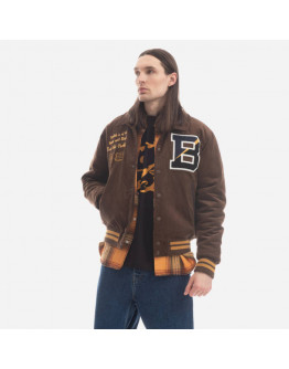 Kurtka męska Billionaire Boys Club Corduroy Collared Varsity Jacket B22402 BROWN