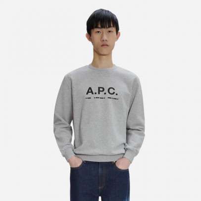 Bluza męska A.P.C. Sweat Franco COGAC-M27783 HEATHER GREY