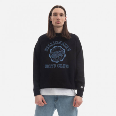 Bluza męska Billionaire Boys Club Academy Logo Crewneck B22423 BLACK