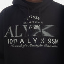 Bluza męska 1017 ALYX 9SM Printed Logo Treated Hoodie AAUSW0175FA02 BLK0001