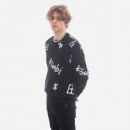 Sweter męski KSUBI Kash Box Knit Crew MPS23KW001 BLACK