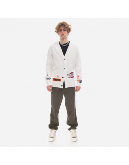 Sweter męski KSUBI Collective Cardigan MPS23KW004 WHITE