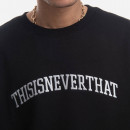 Bluza męska thisisneverthat Arch-Logo Crewneck TN223TSWCW01 BLACK