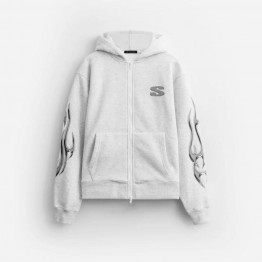 Bluza męska STAMPD Chrome Flame Zip Hoodie SLA-M3106HD-OHG