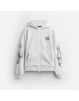 Bluza męska STAMPD Chrome Flame Zip Hoodie SLA-M3106HD-OHG