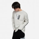 Koszulka męska A-COLD-WALL* Foil Grid Longsleeve T-Shirt ACWMTS111 BONE