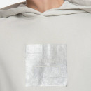 Bluza męska A-COLD-WALL* Foil Grid Hoodie ACWMW101 BONE