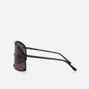 Okulary Rick Owens DRKSHDW Sunglasses Shielding RG0000001 GBLKBR BLACK TEMPLE/BROWN LENS