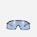 Okulary Rick Owens DRKSHDW Sunglasses Shielding RG0000001 GBLKNU BLACK TEMPLE/NUBLUE LENS