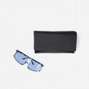 Okulary Rick Owens DRKSHDW Sunglasses Shielding RG0000001 GBLKNU BLACK TEMPLE/NUBLUE LENS