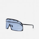 Okulary Rick Owens DRKSHDW Sunglasses Shielding RG0000001 GBLKNU BLACK TEMPLE/NUBLUE LENS