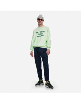 Bluza Drôle De Monsieur Le Sweat Slogan SW102 LIGHT GREEN