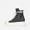 Buty męskie Rick Owens DRKSHDW Denim Shoes Abstract Sneak DU01C6840 VLES2 BLACK/MILK/MILK