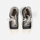 Buty męskie Rick Owens DRKSHDW Denim Shoes Abstract Sneak DU01C6840 VLES2 BLACK/MILK/MILK