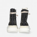 Buty męskie Rick Owens DRKSHDW Denim Shoes Abstract Sneak DU01C6840 VLES2 BLACK/MILK/MILK