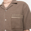 Koszula męska Drôle De Monsieur La Chemise Gaufrée SH134 BROWN