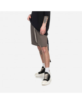 Szorty męskie Rick Owens Jersey Trucker Cut Offs DU01C6388 RIG DUST