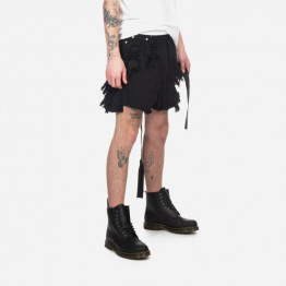 Szorty męskie Rick Owens DRKSHDW Denim Shorts Trucker Cut Offs DU01C6353 DSLH BLACK