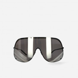 Okulary Rick Owens DRKSHDW Sunglasses Shield RG0000006 GBLKG BLACK TEMPLE/FLASH GOLD LENS