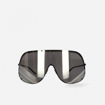 Okulary Rick Owens DRKSHDW Sunglasses Shield RG0000006 GBLKG BLACK TEMPLE/FLASH GOLD LENS