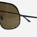 Okulary Rick Owens DRKSHDW Sunglasses Shield RG0000006 GBLKBR BLACK TEMPLE/BROWN LENS