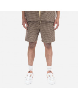 Szorty męskie Drôle De Monsieur Le Short Gaufré BS118 BROWN