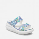 Klapki damskie Crocs Classic Crush Butterfly Sandal 208247 WHITE/MULTI