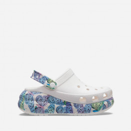 Klapki damskie Crocs Classic Crush Butterfly Clog 208258 WHITE/MULTI