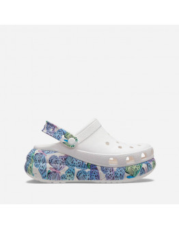 Klapki damskie Crocs Classic Crush Butterfly Clog 208258 WHITE/MULTI