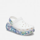 Klapki damskie Crocs Classic Crush Butterfly Clog 208258 WHITE/MULTI