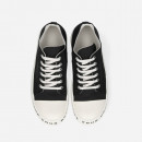 Buty damskie sneakersy Rick Owens DRKSHDW Denim Shoes DS01C6802 MUEP8 BLACK/MILK/MILK/BLACK