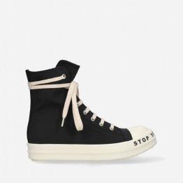 Buty damskie sneakersy Rick Owens DRKSHDW Woven Shoes Sneaks DS01C6800 MUEP8 BLACK/MILK/MILK/BLACK