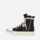 Buty damskie sneakersy Rick Owens DRKSHDW Woven Shoes Sneaks DS01C6800 MUEP8 BLACK/MILK/MILK/BLACK