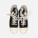 Buty damskie sneakersy Rick Owens DRKSHDW Woven Shoes Sneaks DS01C6800 MUEP8 BLACK/MILK/MILK/BLACK