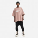 Koszulka Rick Owens DRKSHDW Knit T-shirt Tommy T DU01C6259 RIGEP4 FADED PINK/MILK