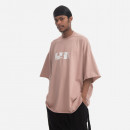 Koszulka Rick Owens DRKSHDW Knit T-shirt Tommy T DU01C6259 RIGEP4 FADED PINK/MILK