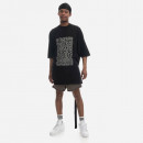 Koszulka męska Rick Owens DRKSHDW Knit T-shirt Jumbo SS T DU01C6274 RNEP3 BLACK/MILK