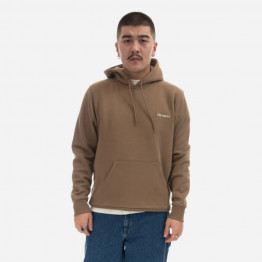 Bluza męska Carhartt WIP Hooded Script Embroidery Sweatshirt I031243 BUFFALO/WHITE