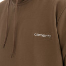 Bluza męska Carhartt WIP Hooded Script Embroidery Sweatshirt I031243 BUFFALO/WHITE