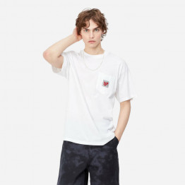 Koszulka męska Carhartt WIP S/S Stretch Pocket T-Shirt I031831 WHITE