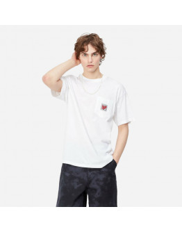 Koszulka męska Carhartt WIP S/S Stretch Pocket T-Shirt I031831 WHITE