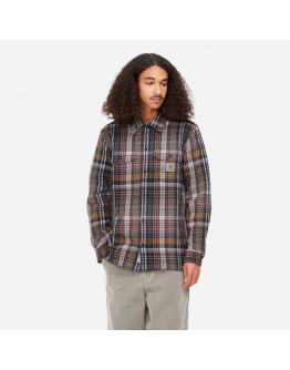 Koszula męska Carhartt WIP Longsleeve Valmon Shirt I031460 VALMON CHECK/HAMILTON BROWN