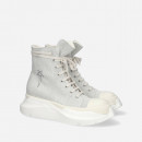 Buty męskie sneakersy Rick Owens DRKSHDW Denim Shoes DU01C6840 MMDEM4 MELANGE MILK/BLACK