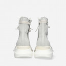 Buty męskie sneakersy Rick Owens DRKSHDW Denim Shoes DU01C6840 MMDEM4 MELANGE MILK/BLACK