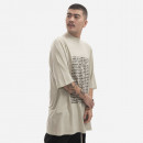 Koszulka męska Rick Owens DRKSHDW Knit T-shirt Jumbo SS T DU01C6274 RNEP3 PEARL/BLACK