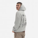 Bluza męska Billionaire Boys Club Signage Popover Hood B23123 HEATHER GREY