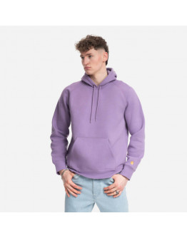 Bluza męska Carhartt WIP Hooded Chase Sweat I026384 VIOLANDA/GOLD