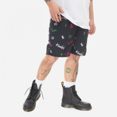 Szorty męskie KSUBI Kash Box Burner Boardshort MPS23WA003 BLACK