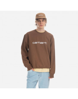 Bluza męska Carhartt WIP Sweat Carhartt Sweat I030229 TAMARIND/WHITE