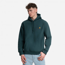 Bluza męska Carhartt WIP Hooded American Script Sweat I028279 BOTANIC